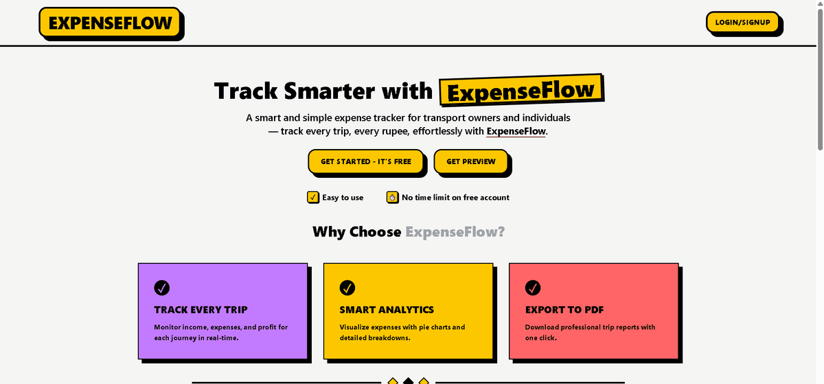 ExpenseFlow preview